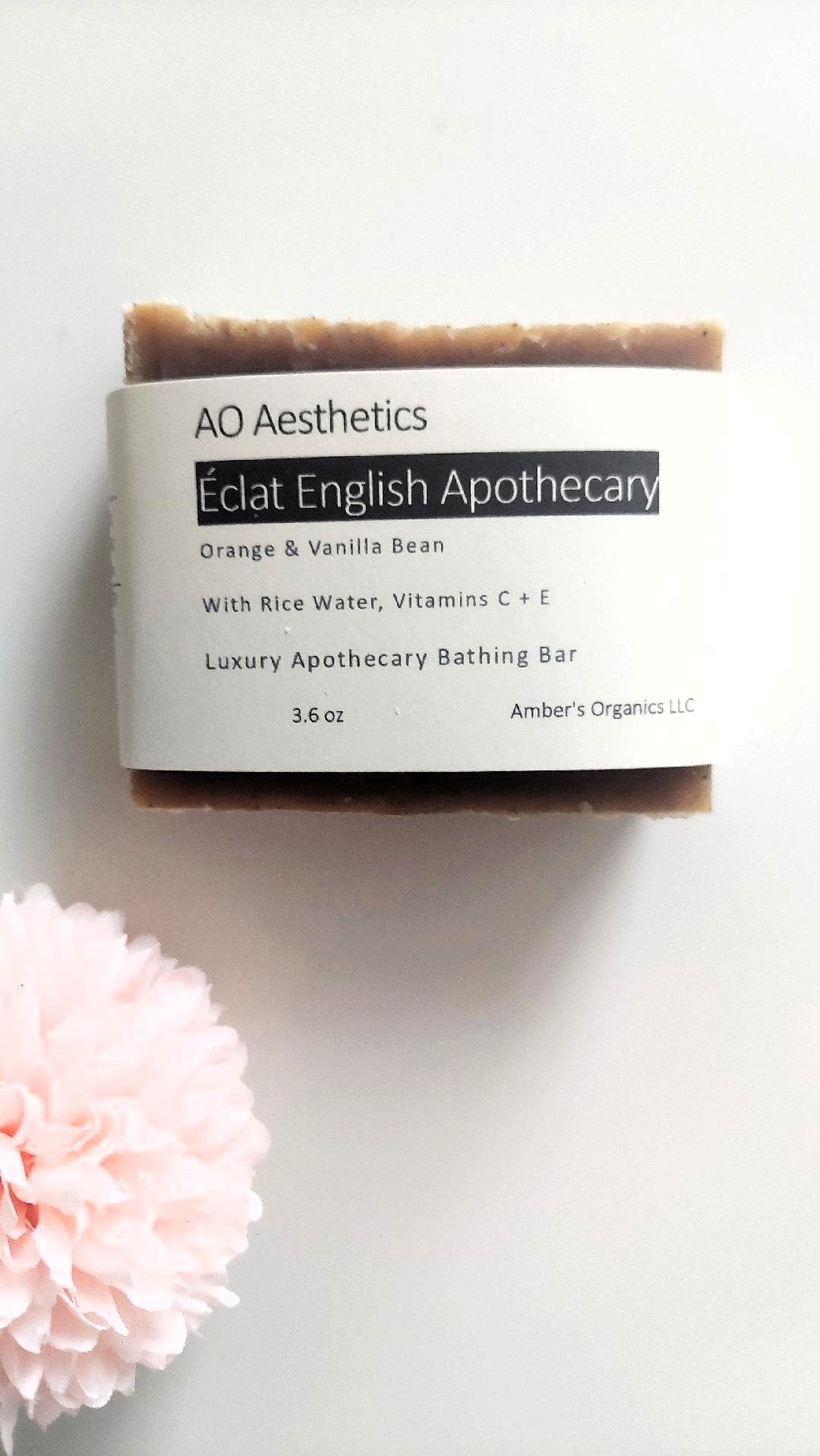 Éclat English Apothecary Orange & Vanilla Bean Luxury Apothecary Bathing Bar