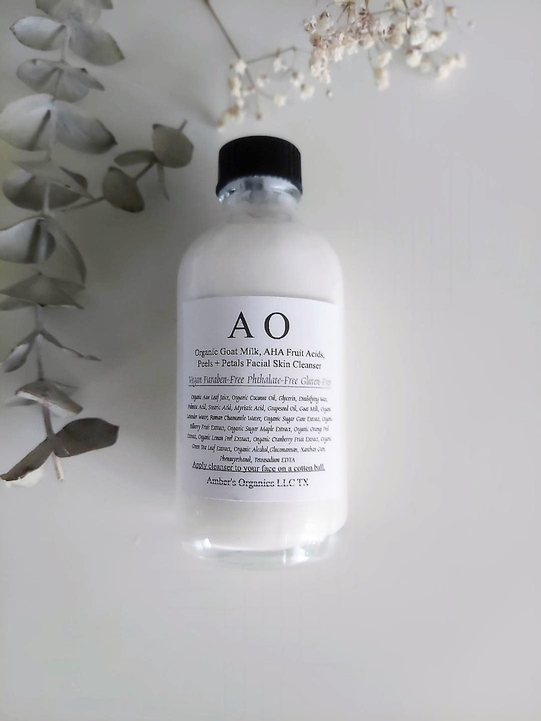 Organic PetalMedi-Infusion: Bioactive Facial Cleanser—Goat Milk & Advanced AHA Matrix
