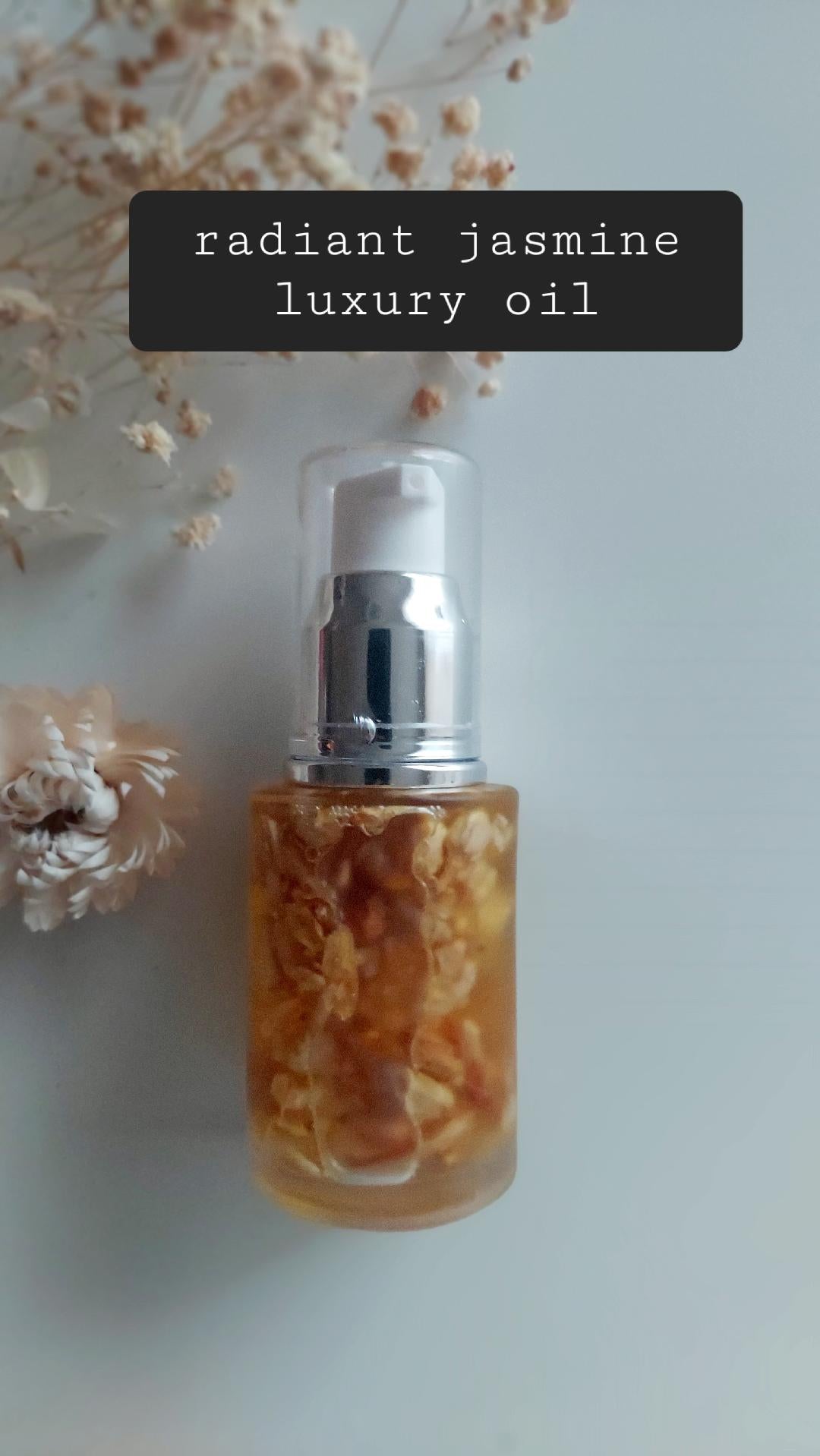 Radiant Jasmine Organic Luxury Facial Oil | 1 oz Lux Pump