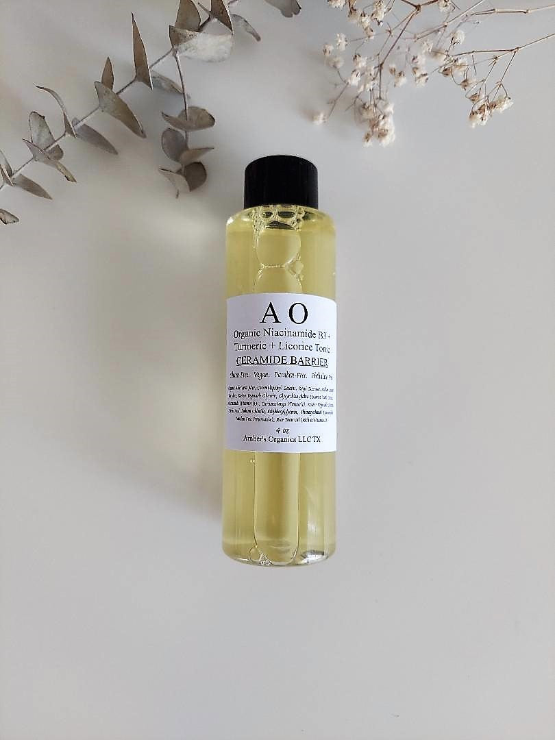 Organic Niacinamide & Turmeric Dark Spot Toner | Licorice Root, Vitamin B3 & Turmeric | 4 oz